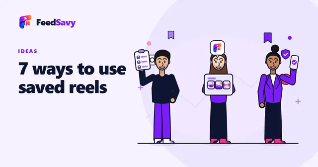 Three people using FeedSavy to turn saved reels into checklists and plans